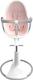 Bloom стульчик для кормления Fresco White с вкладышем rosewater E10535-W\E10540-RWL