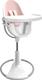 Bloom стульчик для кормления Fresco White с вкладышем rosewater E10535-W\E10540-RWL