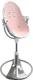 Bloom стульчик для кормления Fresco с хлопковым вкладышем Silver \ blush pink E10535-S\U10543-P