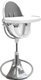 Bloom стільчик для годування Fresco Silver з вкладишем snakeskin grey/серый E10535-S/E10516-SSG