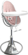 Bloom стільчик для годування Fresco з бавовняним вкладишем Silver / blush pink E10535-S/U10543-P
