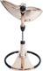 Bloom стільчик для годування Fresco Rose gold/rose gold золотистий з чорним з вкладишем rose gold U10515-GRB/E10516-RGL