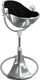 Bloom стільчик для годування Fresco з бавовняним вкладишем Silver / midnight black E10535-S/U10543-MB