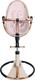 Bloom стульчик для кормления Fresco Rose gold/rose gold золотистый с черным с вкладышем rosewater U10515-GRB\E10540-RWL
