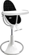 Bloom стільчик для годування Fresco з бавовняним вкладишем White / midnight black E10535-W/U10543-MB