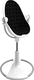 Bloom стільчик для годування Fresco з бавовняним вкладишем White / midnight black E10535-W/U10543-MB