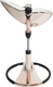 Bloom стільчик для годування Fresco Rose gold/rose gold золотистий з чорним з вкладишем coconut white U10515-GRB/E10516-CWL