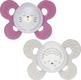 Chicco пустышка Physio Comfort силиконовая от 16 до 36 месяцев 2 шт. люминесцентная, девочка 74935.41.00.00