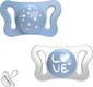 Chicco пустышка Physioforma Micro силиконовая от 0 до 2 месяцев 2 шт. мальчик 75126.21