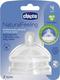 Chicco соска силиконовая Natural Feeling 2 шт. от 4 месяцев, регулируемый поток 81035.20