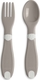 Chicco набор ложка+вилка First Cutlery 12М+ серый 16101.35