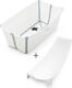 Stokke комплект для купания Flexi Bath ванночка и адаптер цвет белый 531501