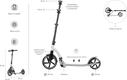 Miqilong самокат Beagle серый BEAGLE-200-GRAY