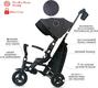 Qplay складаний триколісний велосипед Nova + Rubber Ultimate Black(1) S700-17Nova+RubberUB