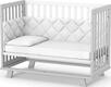 #Верес кроватка детская Манхэттен ЛД 1 (бело-серый) витрина-20% #1.1.70.32.17ver
