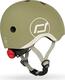 Scoot&Ride шлем защитный детский с фонариком (XXS/XS) оливковый SR-181206-OLIVE