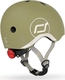 Scoot&Ride шлем защитный детский с фонариком (XXS/XS) оливковый SR-181206-OLIVE