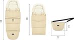 MoMi зимний конверт 2в1 Sleeping bag beige AKCE00049