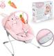 MoMi крісло-гойдалка GLOSSY pink BULE00042
