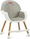 MoMi стульчик для кормления 2в1 REKI grey KRKA00034