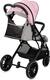 MoMi прогулянкова коляска ESTELLE black pink WOSP00004