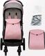 MoMi прогулянкова коляска ESTELLE black pink WOSP00004