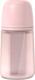 Suavinex бутылочка силиконовая 240 мл физиологическая соска средний поток Colour Essence світло-рожева 308654bbg