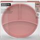 Suavinex силиконовая тарелка для ввода прикорма на 3 секции Colour Essence рожева 402916bbg