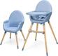 Kinderkraft стільчик для годування 2 в 1 Fini 2 Nordic Breeze KHFINI02NOR0000