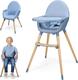 Kinderkraft стільчик для годування 2 в 1 Fini 2 Nordic Breeze KHFINI02NOR0000