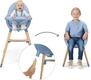 Kinderkraft стільчик для годування 2 в 1 Fini 2 Nordic Breeze KHFINI02NOR0000