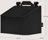 Lionelo органайзер для ліжечка Sidepocket Medium Black LO-SIDEPOCKET MEDIUM BLACK