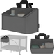 Lionelo органайзер для ліжечка Sidepocket Medium Grey LO-SIDEPOCKET MEDIUM GREY