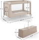Kinderkraft ліжко-манеж Leody UP Beige KCLEODUPBEG0000