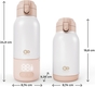 Kinderkraft портативный подогреватель для молока и термос 2в1 Gaja Beige KEGAJA00BEG0000