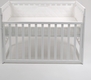 SONTO дихаючі борти Sleepset 120х60 см Молочний з прямими кутами 1411