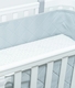 SONTO дихаючі борти Sleepset 120х60 см Сірий із заокругленими кутами 1417