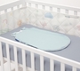 SONTO комплект літньої постелі Sleepset 120х60 см 63 см 0-3 місяці М'ятне срібло з прямими кутами 0220