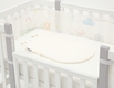SONTO комплект демісезонної постелі Sleepset 120х60 см 63 см 0-3 місяці Ванільне молоко із заокругленими кутами (розмір рухаючої стінки 75-78 см) 0529