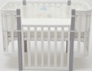 SONTO комплект демісезонної постелі Sleepset 120х60 см 63 см 0-3 місяці Ванільне молоко із заокругленими кутами (розмір рухаючої стінки 75-78 см) 0529