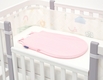 SONTO комплект демісезонної постелі Sleepset 120х60 см 63 см 0-3 місяці Кремова троянда із заокругленими кутами (розмір рухаючої стінки 75-78 см) 0530