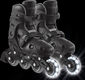 Globber роликові ковзани Go Scates Lights нар. 34-37 до 60 кг 5+ сірі 785-120