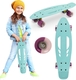 MoMi скейтборд Qkids Galaxy light blue DESK00005