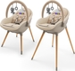 Kinderkraft стільчик для годування 2в1 Fini Up Beige KHFINIUPBEG0000