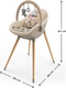 Kinderkraft стільчик для годування 2в1 Fini Up Beige KHFINIUPBEG0000