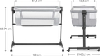 Kinderkraft приставная кроватка-люлька Nestee Up 2 Light Grey KLNEE002LGR0000