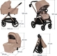Lionelo універсальна коляска 3в1 Carmine 3IN1 BEIGE SAND LO-CARMINE 3IN1 BEIGE SAND