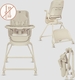 Lionelo стільчик для годування Maddie Set BEIGE LO-MADDIE SET BEIGE