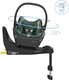 Maxi-Cosi автокресло Coral 360 Essential Green (Black Shell) 8559047110