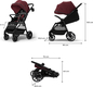 Kinderkraft прогулянкова коляска Grande 2 Burgundy KSGRAN02BRG0000